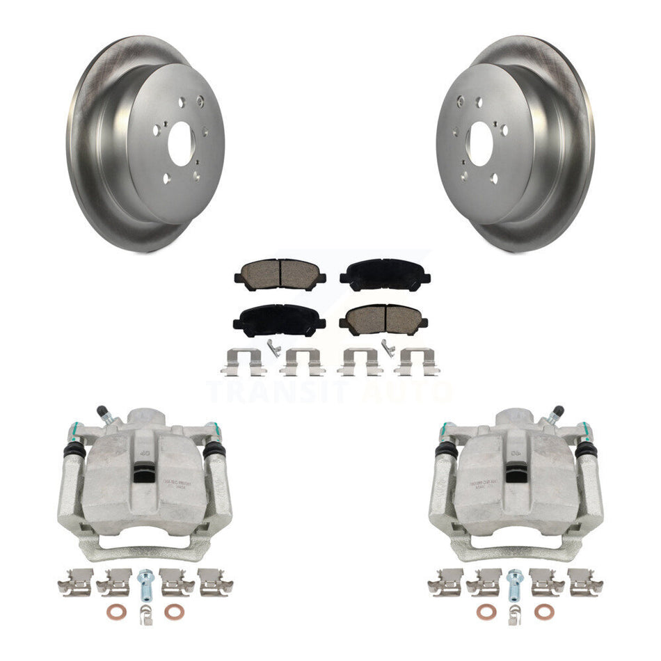 Rear Disc Brake Caliper Coated Rotors And Ceramic Pads Kit For Toyota Highlander KCG-100324C