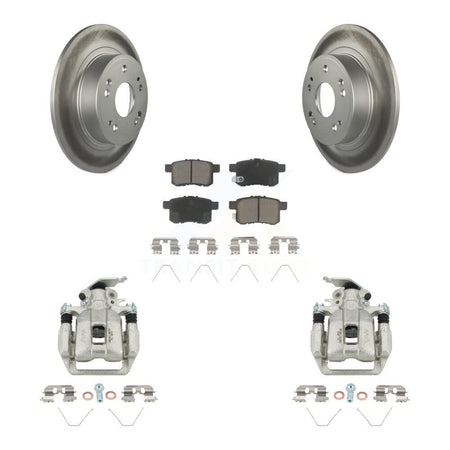 Rear Disc Brake Caliper Coated Rotors And Ceramic Pads Kit For Honda Accord KCG-100328C
