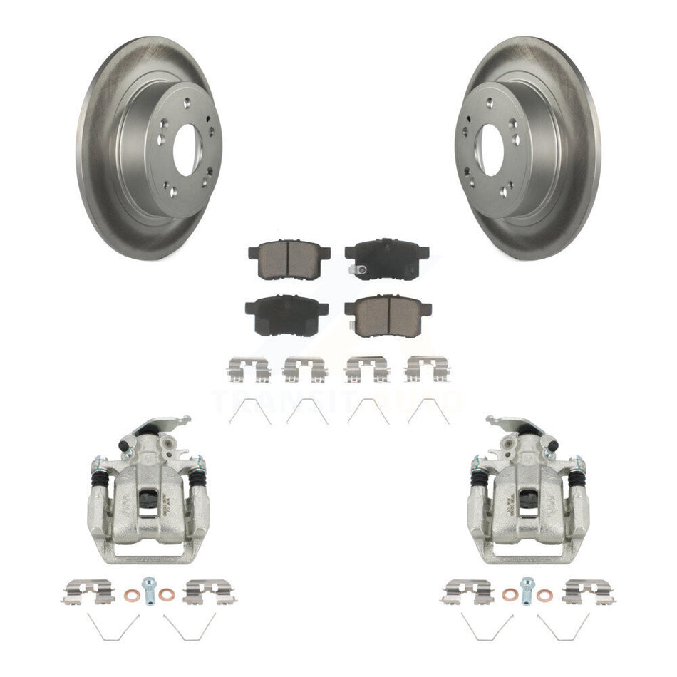 Rear Disc Brake Caliper Coated Rotors And Ceramic Pads Kit For Honda Accord KCG-100328C