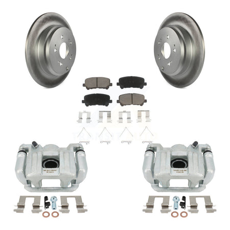 Rear Disc Brake Caliper Coated Rotors And Ceramic Pads Kit For 2011-2017 Honda Odyssey KCG-100333C by Transit Auto