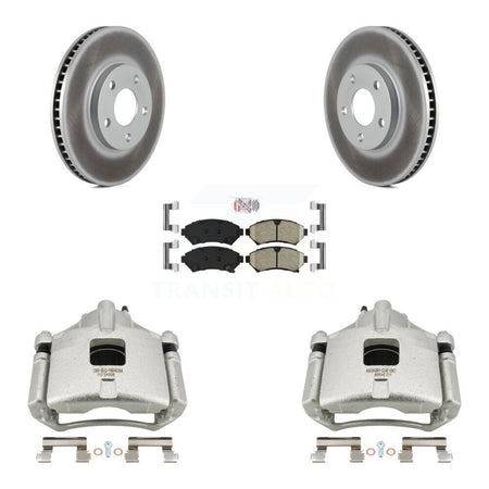 Front Brake Caliper Coat Rotors Ceramic Pad Kit For Chevrolet Impala Buick LeSabre Monte KCG-100435N