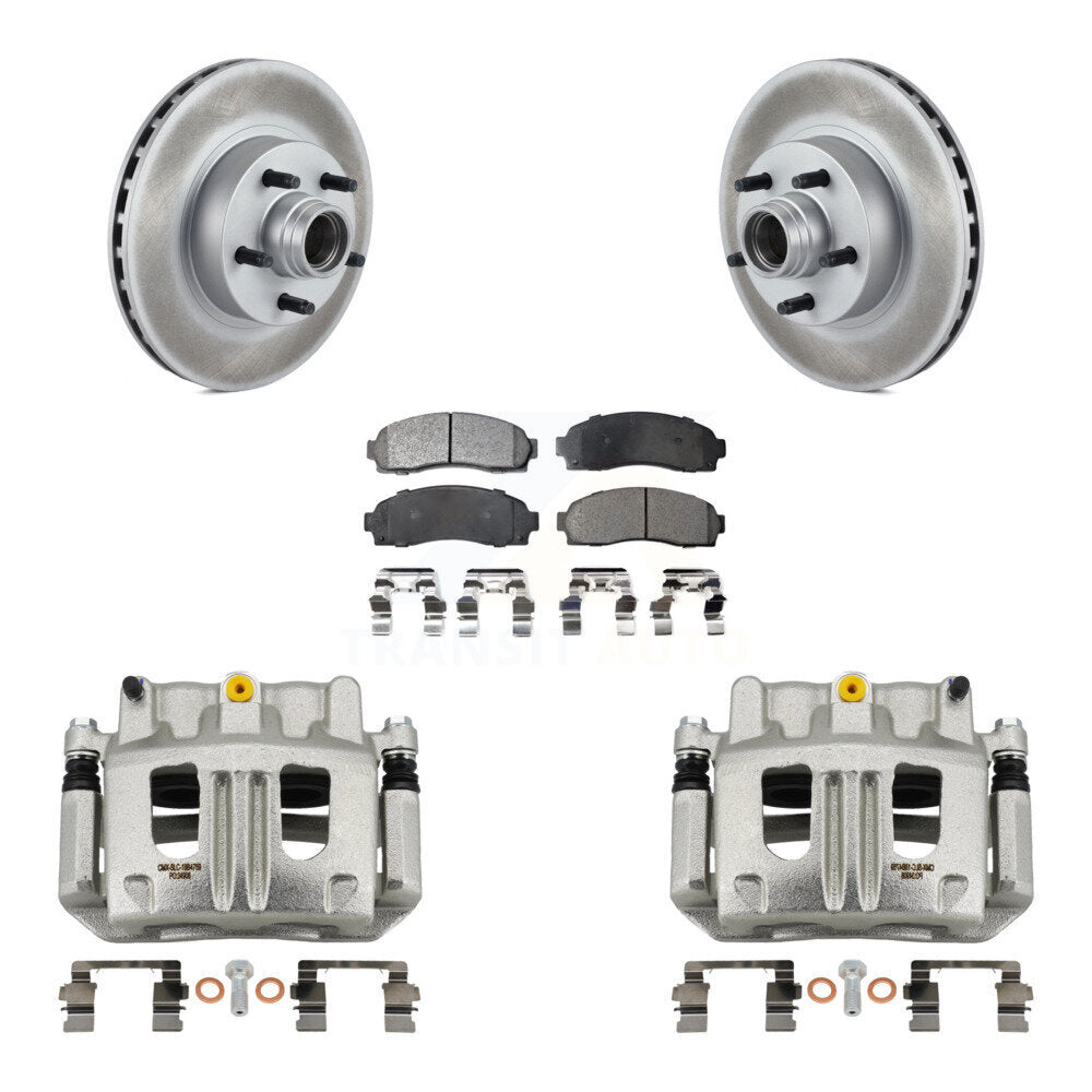 Front Brake Caliper Coat Rotor & Ceramic Pad Kit For Ford Ranger Mazda B3000 B2300 B4000 KCG-100443T