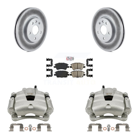 Front Disc Brake Caliper Coat Rotor And Ceramic Pad Kit For Chevrolet Cruze Bolt EV Volt KCG-100447N
