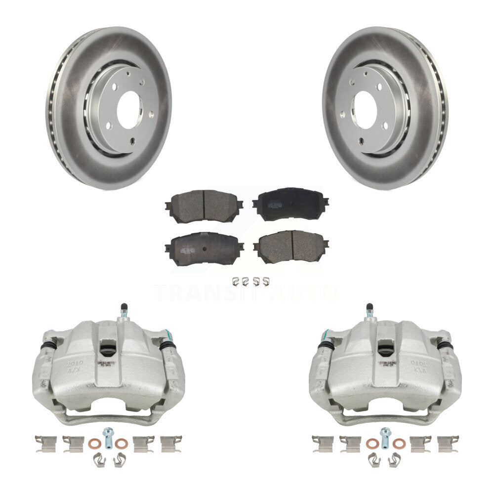 Front Brake Caliper Coat Rotor Ceramic Pad Kit For 2019-2021 Mazda 6 Naturally Aspirated KCG-100458T