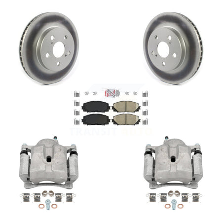 Front Disc Brake Caliper Coated Rotor And Ceramic Pad Kit For Toyota Corolla Prius Prime KCG-100462N