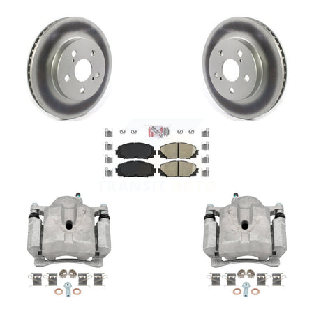 Front Disc Brake Caliper Coated Rotor And Ceramic Pad Kit For Toyota Corolla Prius Prime KCG-100463N