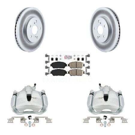 Front Brake Caliper Coat Rotor And Ceramic Pad Kit For Toyota Sienna Camry Solara Avalon KCG-100465N