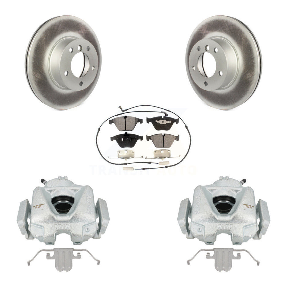 Front Disc Brake Caliper Coat Rotors & Ceramic Pad Kit For BMW 328i xDrive 323i X1 328xi KCG-100474T