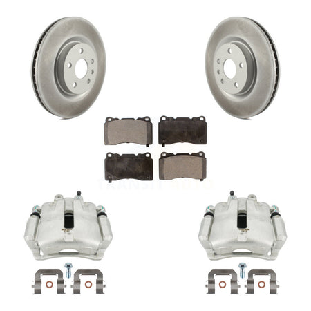 Front Brake Caliper Coat Rotor Ceramic Pad Kit For Buick Regal 2.4L With Brembo Calipers KCG-100477T
