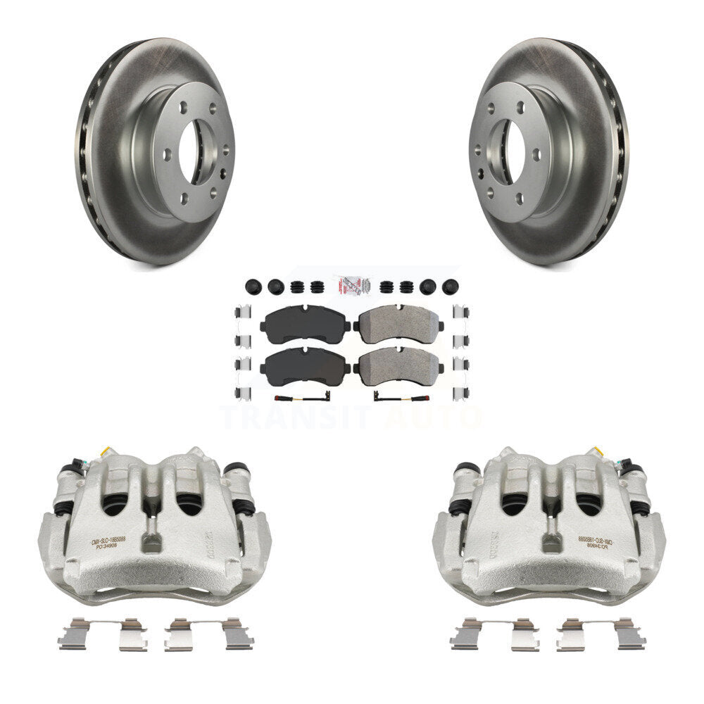 Front Brake Caliper Coat Rotor And Semi-Metallic Pad Kit For Sprinter 3500 Mercedes-Benz KCG-100479N