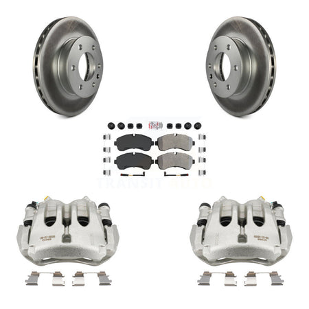 Front Brake Caliper Coat Rotor And Semi-Metallic Pad Kit For Sprinter 3500 Mercedes-Benz KCG-100479N