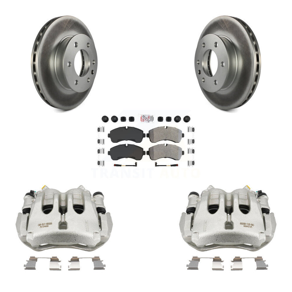 Front Brake Caliper Coat Rotor And Semi-Metallic Pad Kit For Sprinter 3500 Mercedes-Benz KCG-100479N