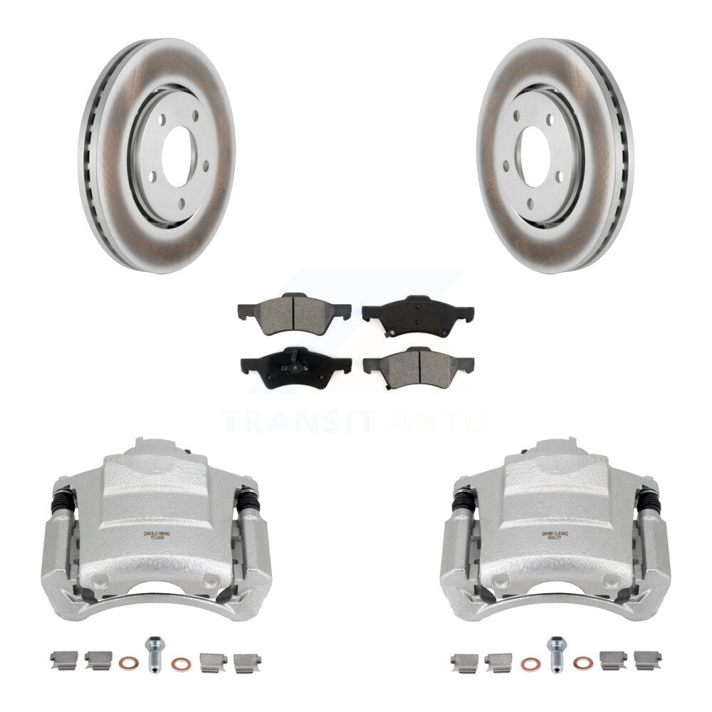 Front Brake Caliper Coat Rotors Semi-Metallic Pad Kit For 04 Dodge Caravan From 12 01 03 KCG-100480S