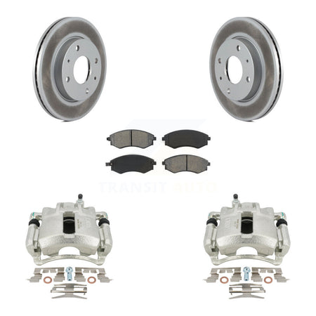 Front Brake Caliper Coat Rotors Semi-Metallic Pad Kit For 02 Hyundai Elantra To 10 31 01 KCG-100484S