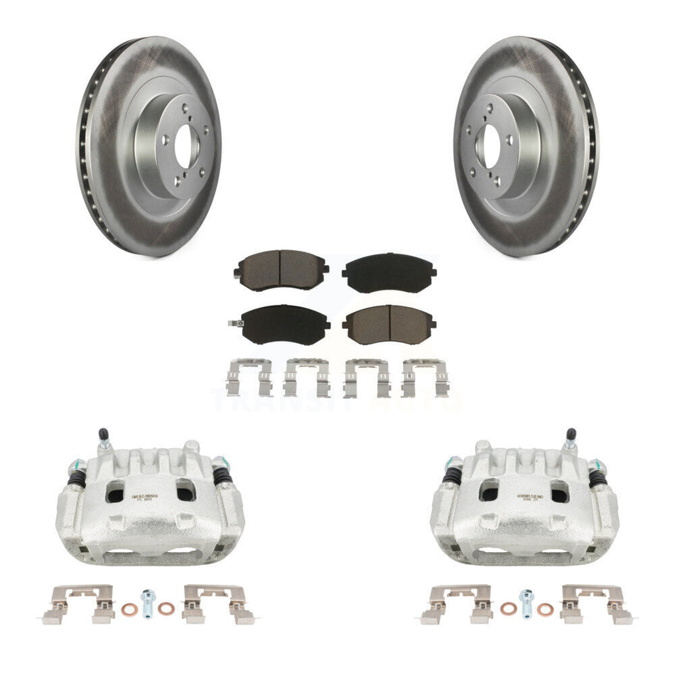 Front Brake Caliper Coat Rotors Ceramic Pad Kit For Subaru Forester Impreza Outback Baja KCG-100488C