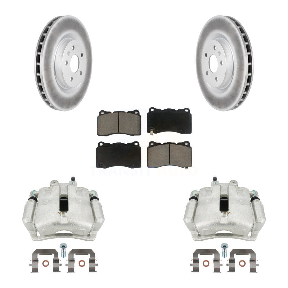 Front Brake Caliper Coat Rotor Ceramic Pad Kit For Buick Regal 2.4L With Brembo Calipers KCG-100494C