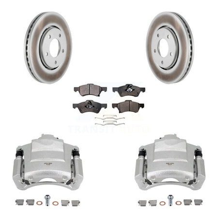 Front Brake Caliper Coat Rotors Semi-Metallic Pad Kit For 04 Dodge Caravan From 12 01 03 KCG-100504P