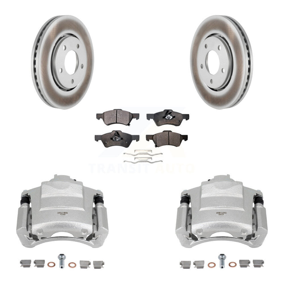 Front Brake Caliper Coat Rotors Semi-Metallic Pad Kit For 04 Dodge Caravan From 12 01 03 KCG-100504P