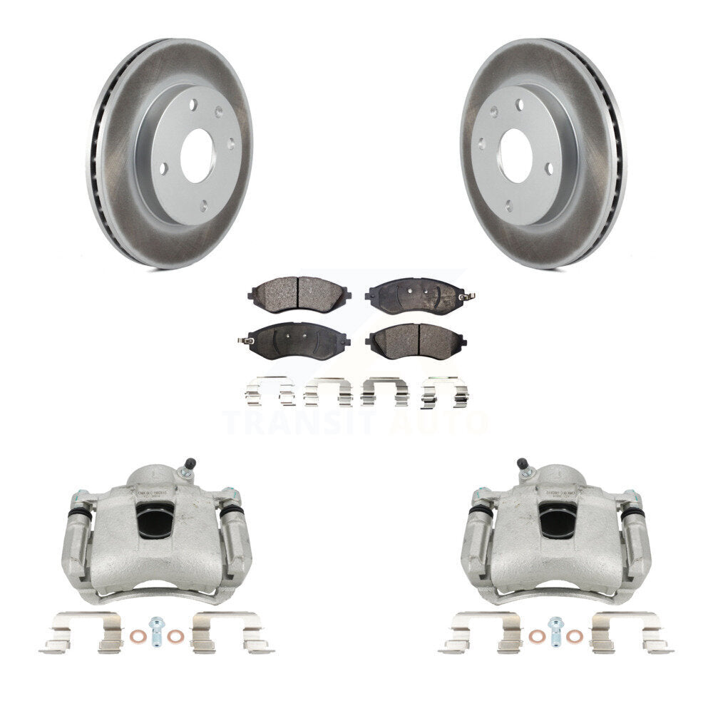 Front Brake Caliper Coat Rotor & Ceramic Pad Kit For Chevrolet Optra Suzuki Forenza Reno KCG-100505T