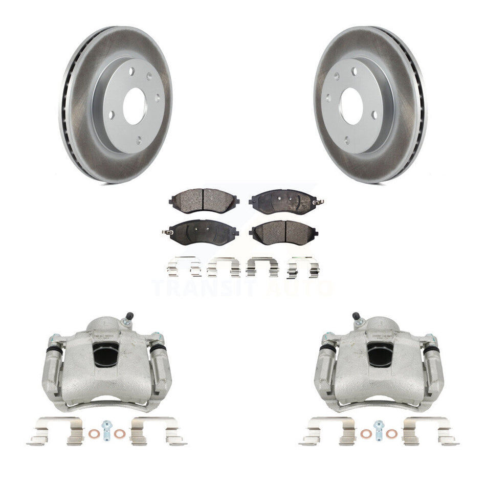 Front Brake Caliper Coat Rotor & Ceramic Pad Kit For Chevrolet Optra Suzuki Forenza Reno KCG-100505T