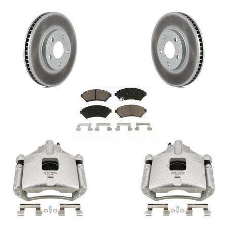 Front Brake Caliper Coat Rotors Ceramic Pad Kit For Chevrolet Impala Buick LeSabre Monte KCG-100521C