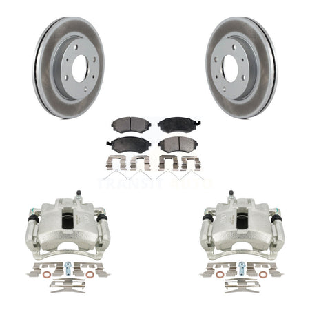 Front Disc Brake Caliper Coat Rotor Ceramic Pad Kit For 2002 Hyundai Elantra To 10 31 01 KCG-100524T