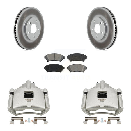 Front Brake Caliper Coat Rotors Semi-Metallic Pad Kit For Chevrolet Impala Buick LeSabre KCG-100529S