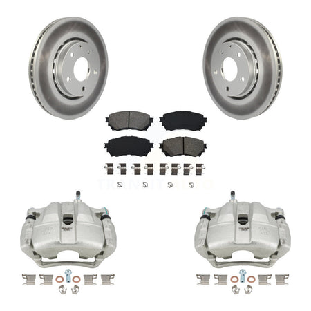 Front Brake Caliper Coat Rotor And Semi-Metallic Pad Kit For Mazda 6 Naturally Aspirated KCG-100544S