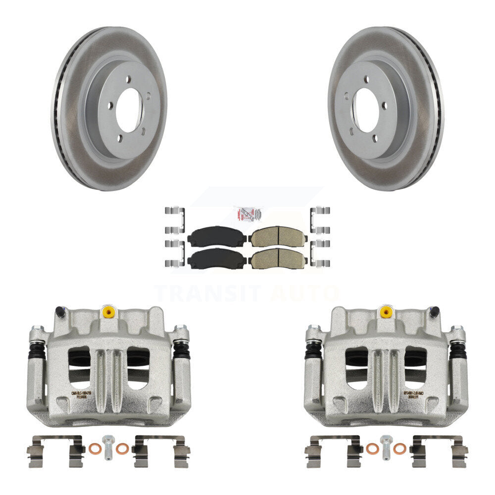 Front Brake Caliper Coat Rotor And Ceramic Pad Kit For Ford Explorer Mercury Mountaineer KCG-100563N