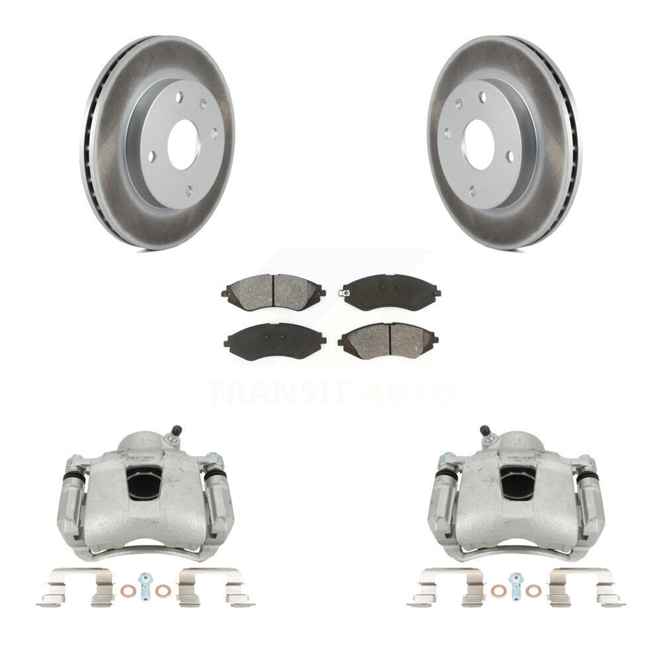 Front Brake Caliper Coat Rotors Semi-Metallic Pad Kit For Chevrolet Optra Suzuki Forenza KCG-100566S
