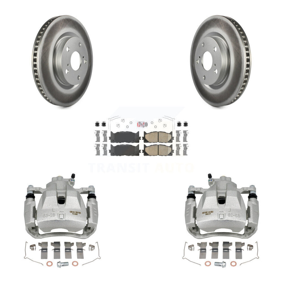 Front Disc Brake Caliper Coat Rotors Ceramic Pad Kit For Toyota Camry Lexus ES350 Avalon KCG-100574N