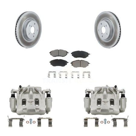 Front Brake Caliper Coat Rotors Ceramic Pad Kit For Subaru Outback WRX Legacy Tribeca B9 KCG-100587C