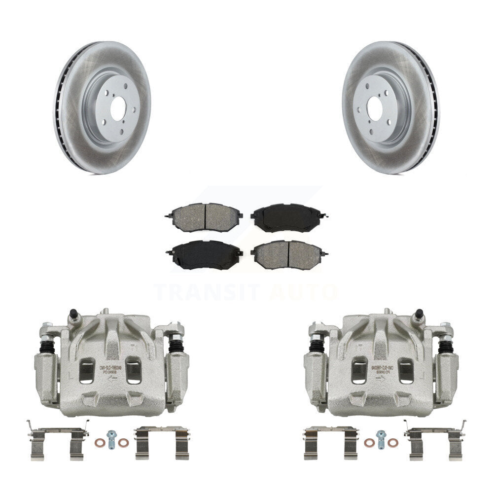 Front Brake Caliper Coat Rotors & Semi-Metallic Pad Kit For Subaru Outback WRX Legacy B9 KCG-100592S