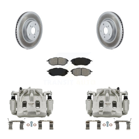 Front Brake Caliper Coat Rotors & Semi-Metallic Pad Kit For Subaru Outback WRX Legacy B9 KCG-100592S