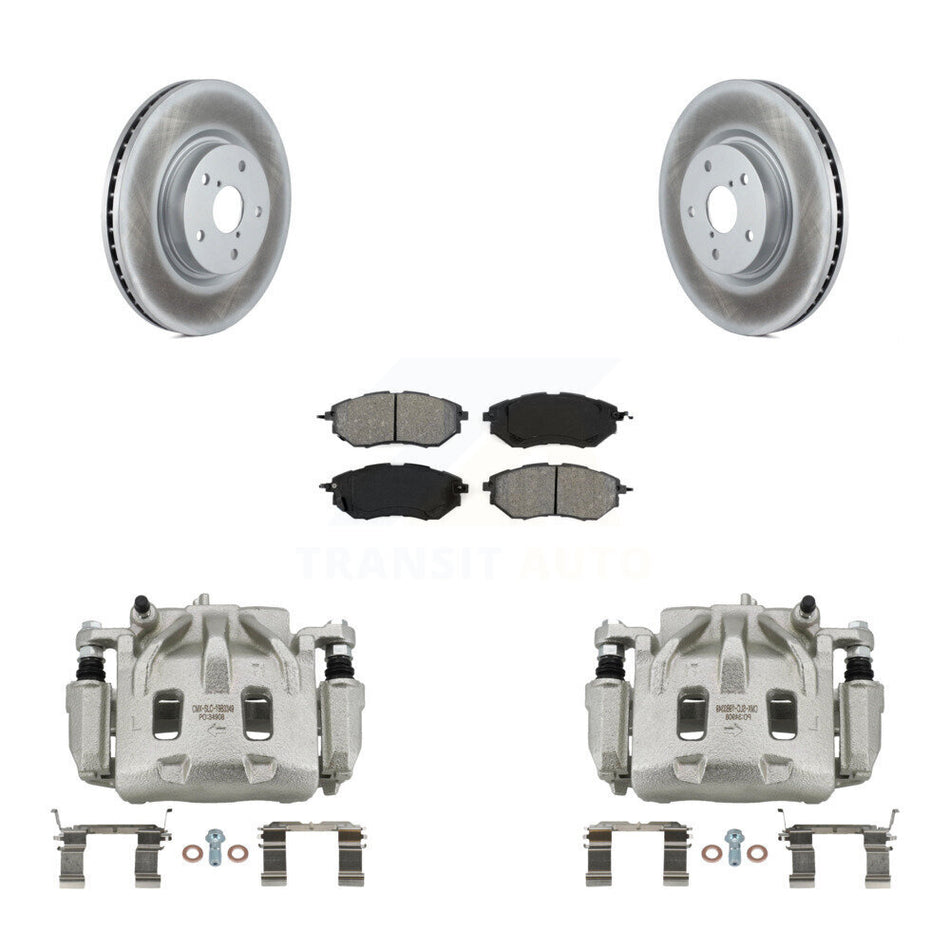 Front Brake Caliper Coat Rotors & Semi-Metallic Pad Kit For Subaru Outback WRX Legacy B9 KCG-100592S
