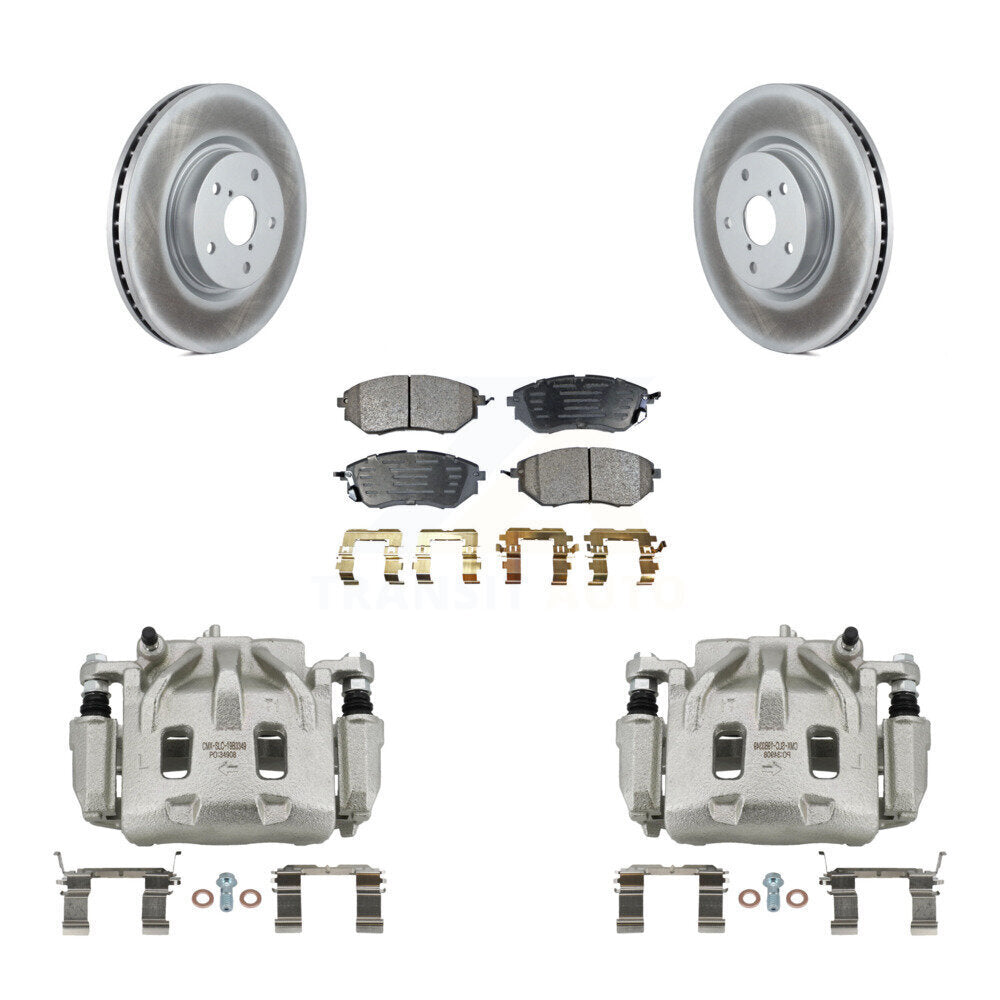 Front Brake Caliper Coat Rotors Ceramic Pad Kit For Subaru Outback WRX Legacy Tribeca B9 KCG-100598T