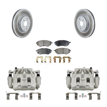 Front Brake Caliper Coat Rotors Ceramic Pad Kit For Subaru Outback WRX Legacy Tribeca B9 KCG-100598T