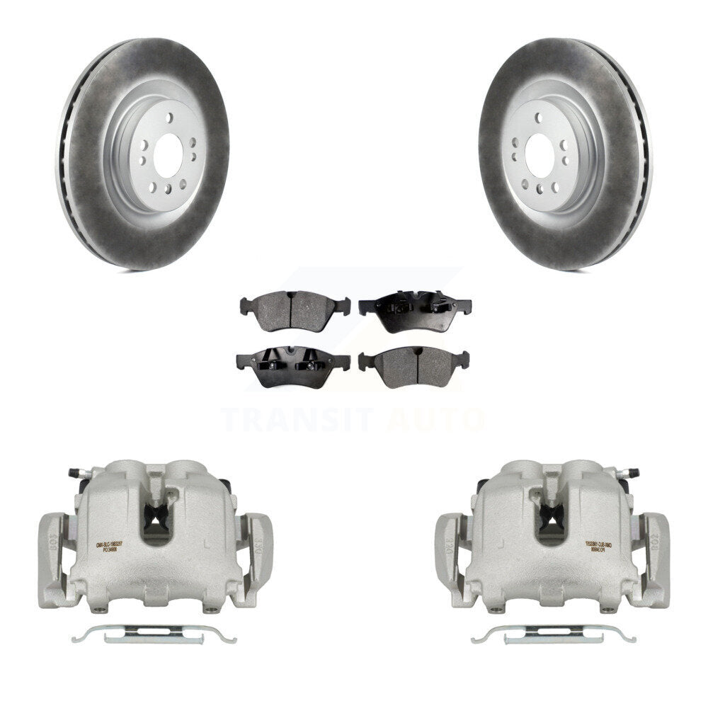 Front Disc Brake Caliper Coated Rotors And Ceramic Pads Kit For Mercedes-Benz ML350 R350 KCG-100604T