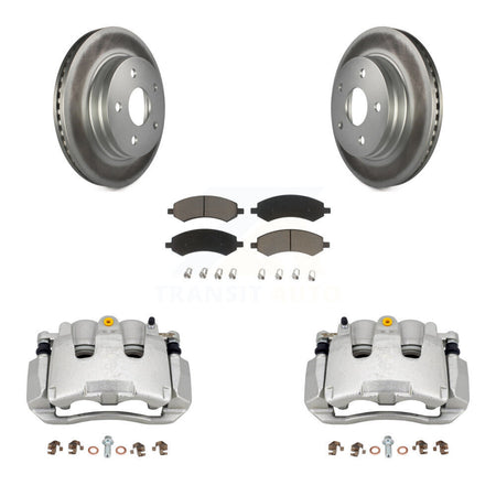 Front Disc Brake Caliper Coat Rotor And Ceramic Pad Kit For Chrysler Aspen Dodge Durango KCG-100605C