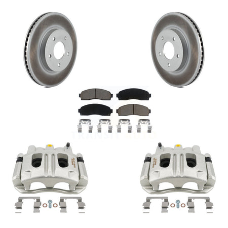 Front Brake Caliper Coat Rotors Ceramic Pad Kit For Chevrolet Equinox Saturn Vue Pontiac KCG-100607C