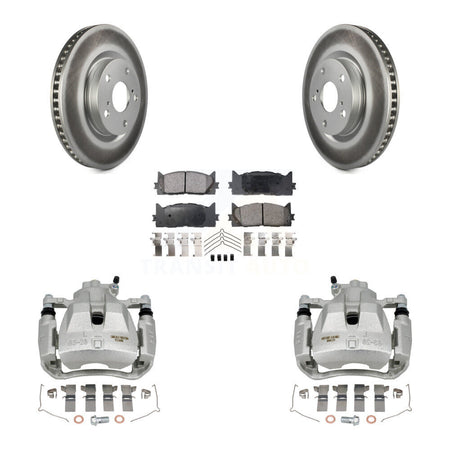 Front Disc Brake Caliper Coat Rotors Ceramic Pad Kit For Toyota Camry Lexus ES350 Avalon KCG-100607T