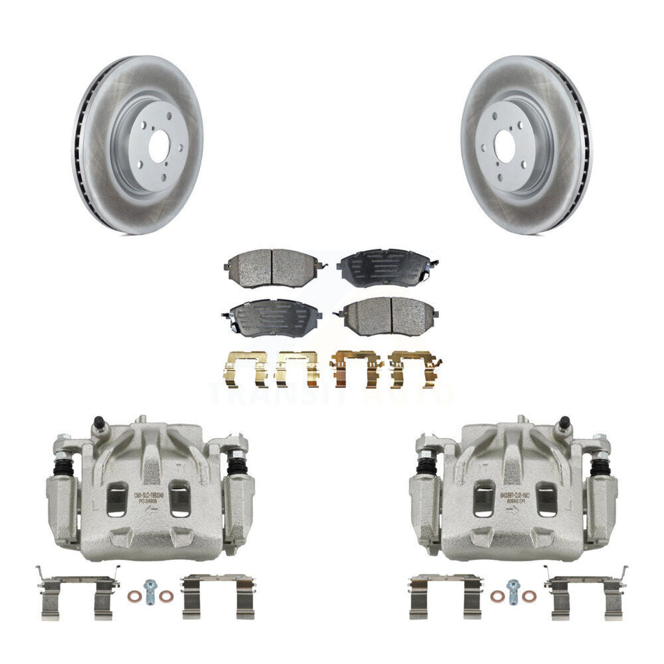 Front Brake Caliper Coat Rotors & Semi-Metallic Pad Kit For Subaru Outback WRX Legacy B9 KCG-100619P