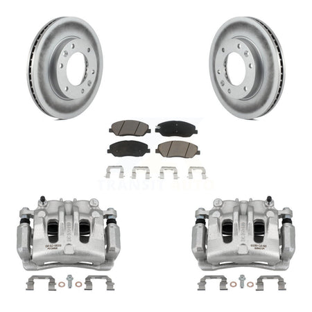 Front Disc Brake Caliper Coat Rotor And Ceramic Pad Kit For Kia Sedona Hyundai Entourage KCG-100625C