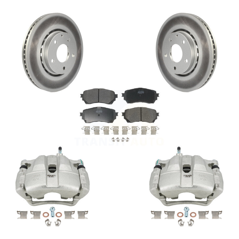 Front Brake Caliper Coat Rotor And Semi-Metallic Pad Kit For Mazda 6 Naturally Aspirated KCG-100626P
