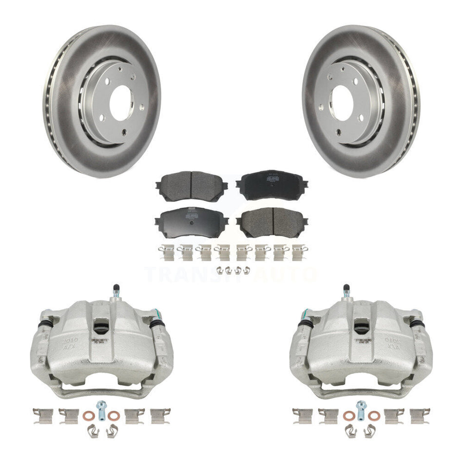 Front Brake Caliper Coat Rotor And Semi-Metallic Pad Kit For Mazda 6 Naturally Aspirated KCG-100626P