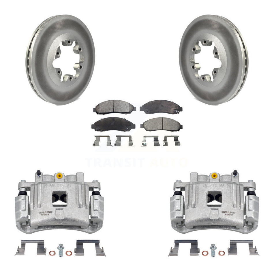Front Brake Caliper Coat Rotor & Ceramic Pad Kit For Chevrolet Colorado GMC Canyon Isuzu KCG-100637T