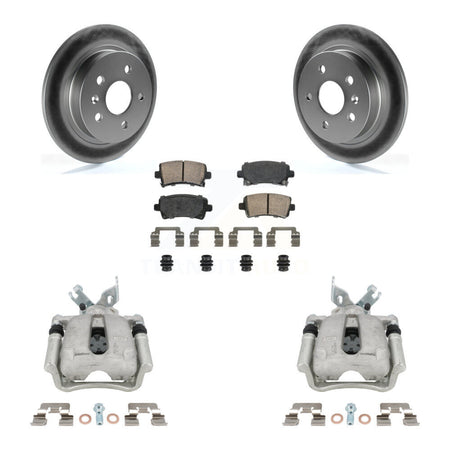 Rear Brake Caliper Coat Rotors Ceramic Pad Kit For Buick Regal LaCrosse Chevrolet Malibu KCG-100638N