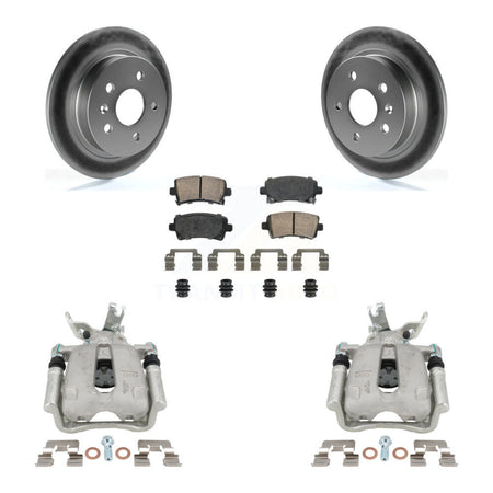 Rear Disc Brake Caliper Coated Rotors And Ceramic Pads Kit For Chevrolet Malibu Limited KCG-100644N