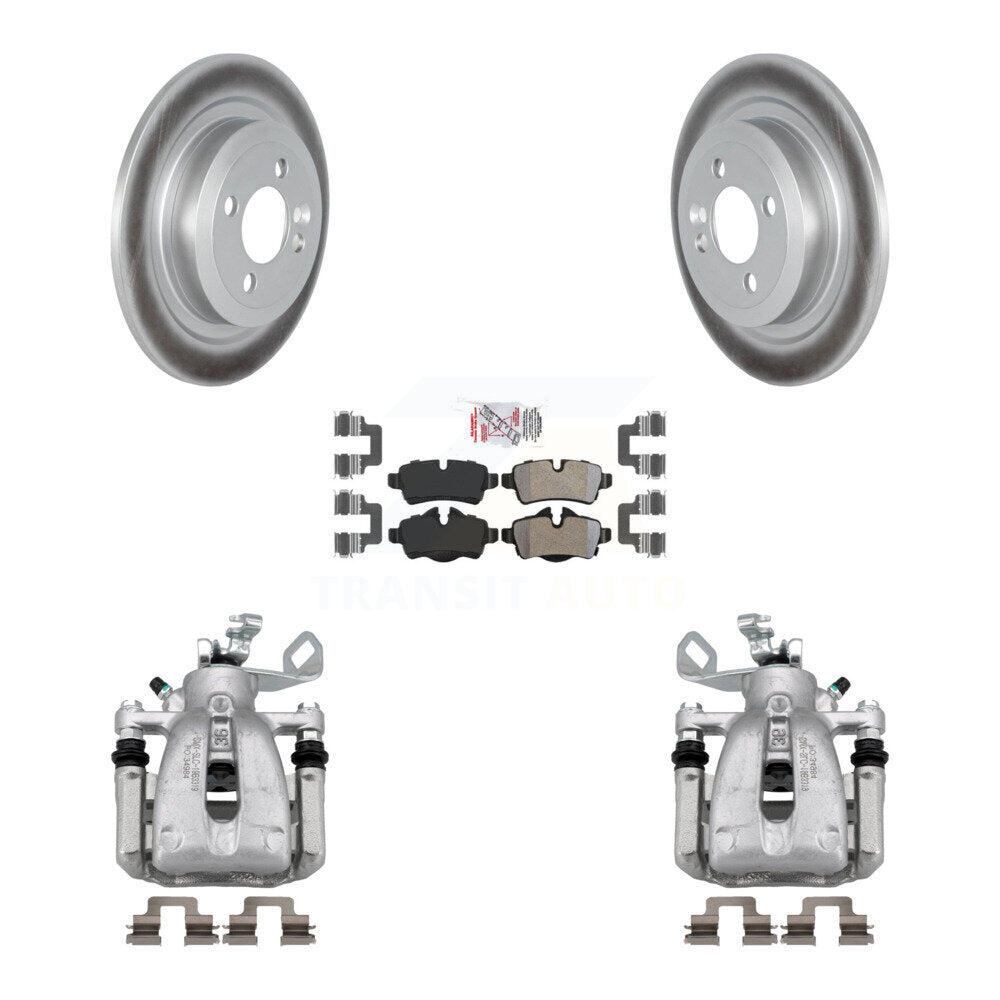 Rear Disc Brake Caliper Coated Rotors And Semi-Metallic Pads Kit For Mini Cooper KCG-100652N