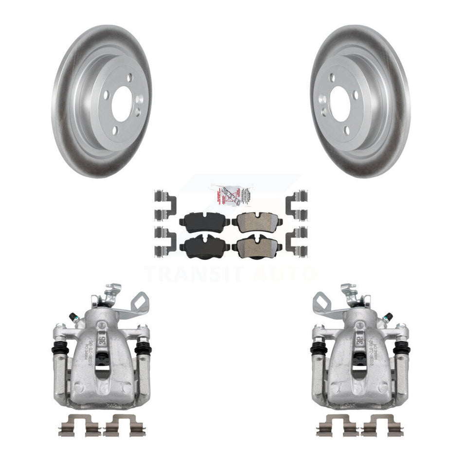Rear Disc Brake Caliper Coated Rotors And Semi-Metallic Pads Kit For Mini Cooper KCG-100652N